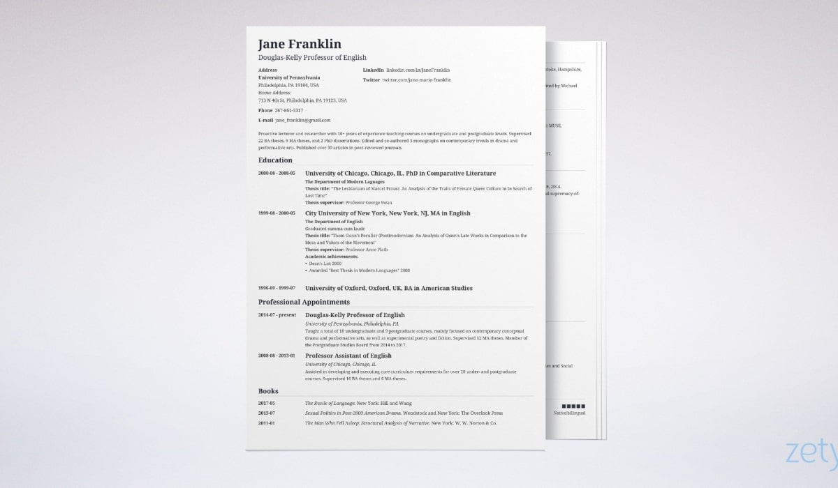 Perbedaan CV dan resume